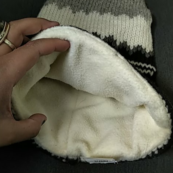 Long funky eagle handmade wool hat - Picture 2 of 5